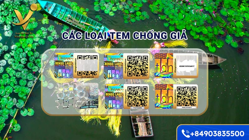 Các loại tem chống hàng giả tại miền Tây phổ biến