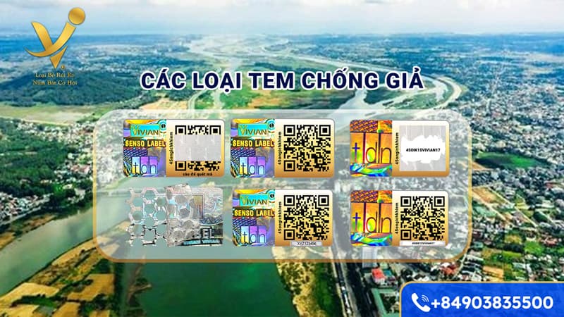 Các loại tem chống hàng giả tại Quảng Ngãi phổ biến