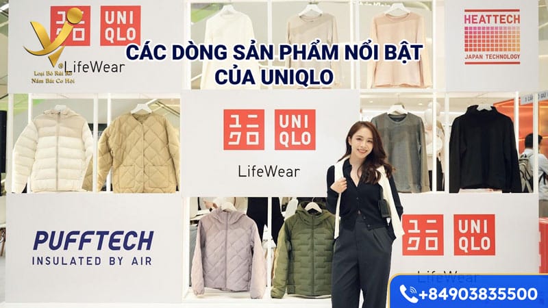 Các dòng sản phẩm nổi bật của Uniqlo