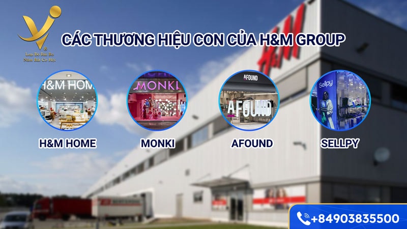 Các thương hiệu con của H&M Group